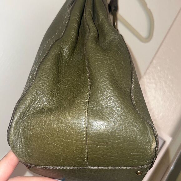 ✨Lamarthe Evasion Women Leather Handbag Tote Bag Olive Green✨ - Picture 5 of 8